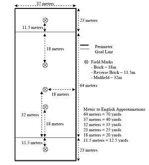 Ultimate Frisbee Field Dimensions and Layout Tool