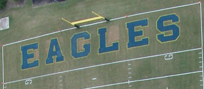 Football Field End Zone Stencils & Letter Stencils