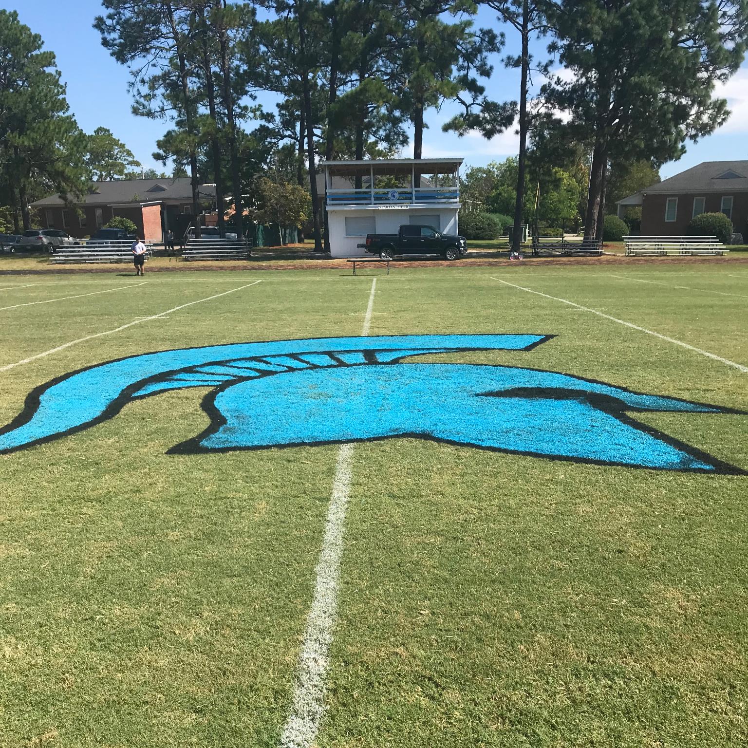 Football Midfield Logo Stencil 