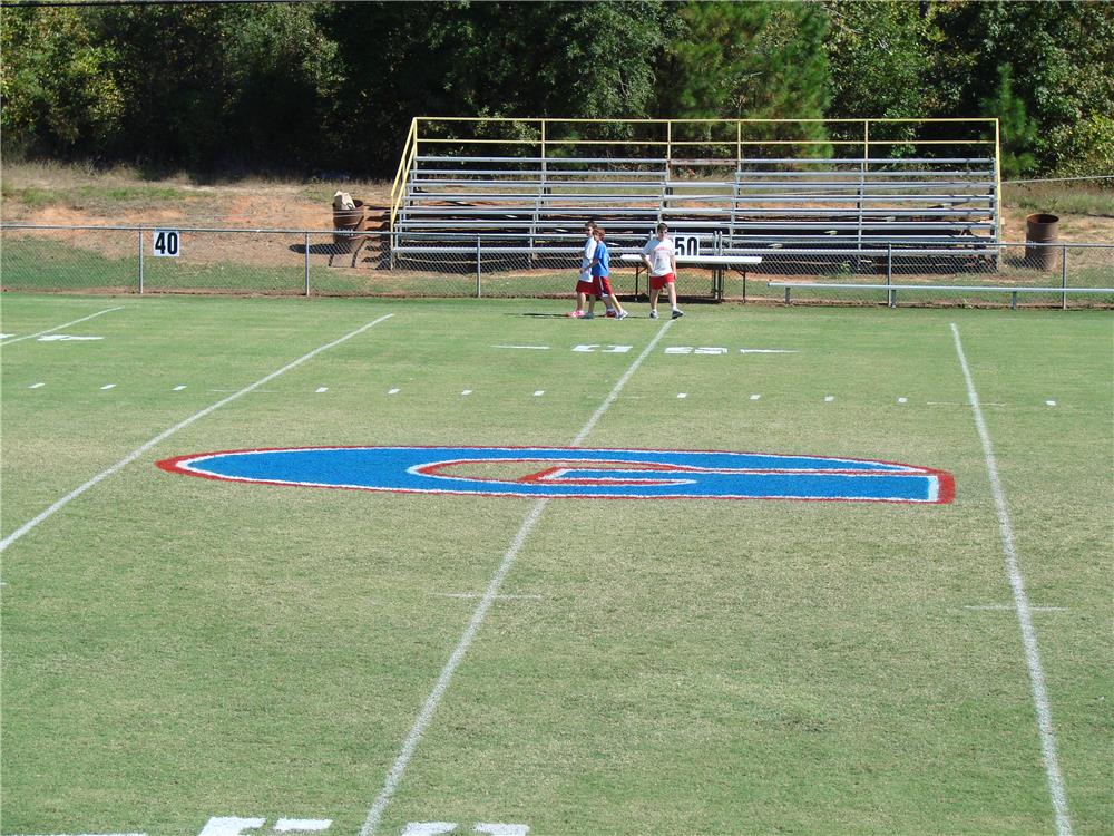 Football Midfield Logo Stencil 