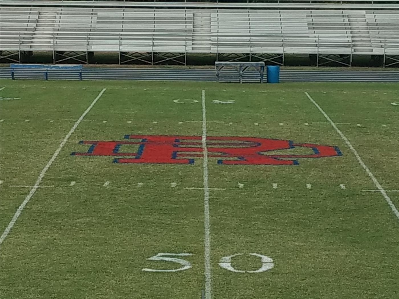 Football Midfield Logo Stencil 