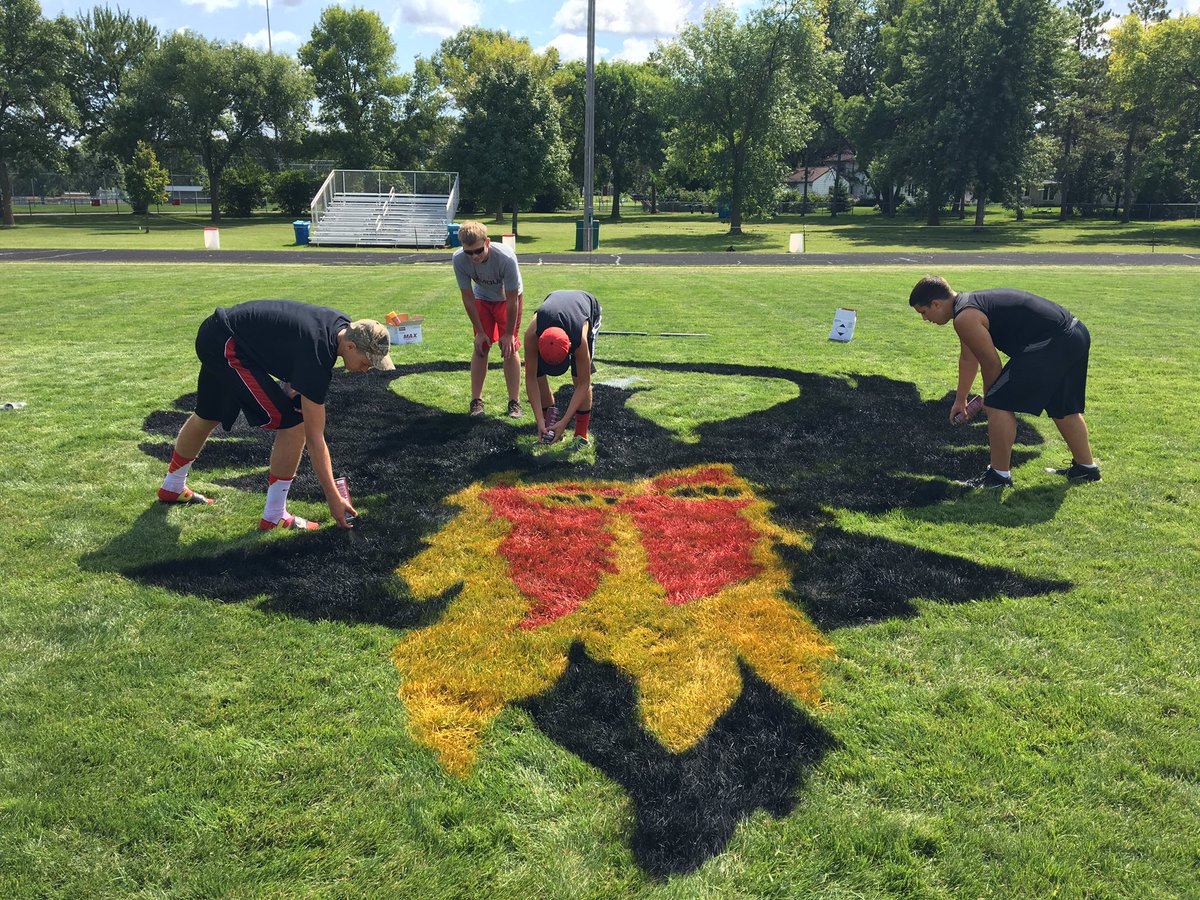 Football Midfield Logo Stencil 