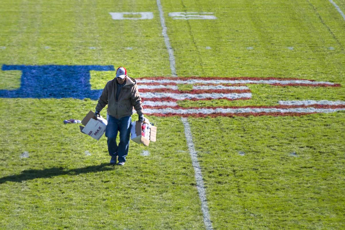 Football Midfield Logo Stencil 