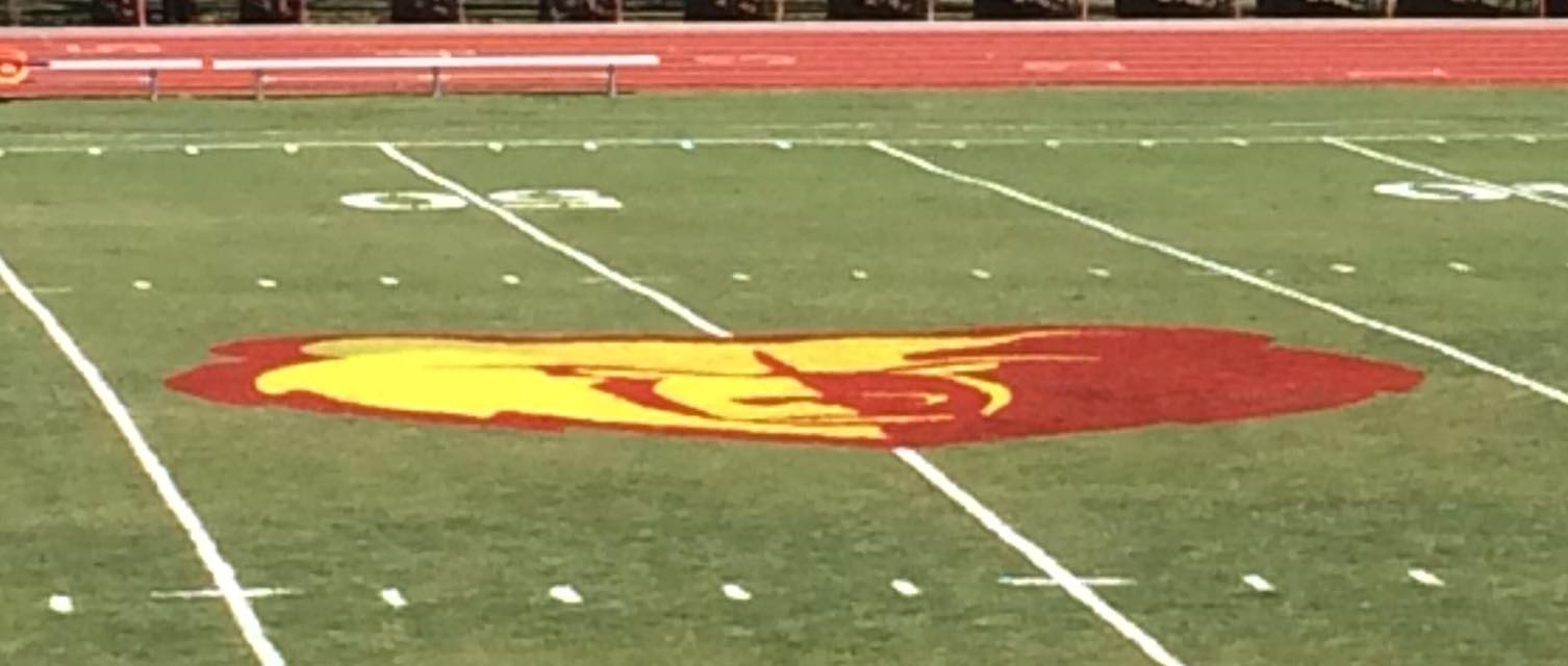 Football Midfield Logo Stencil 