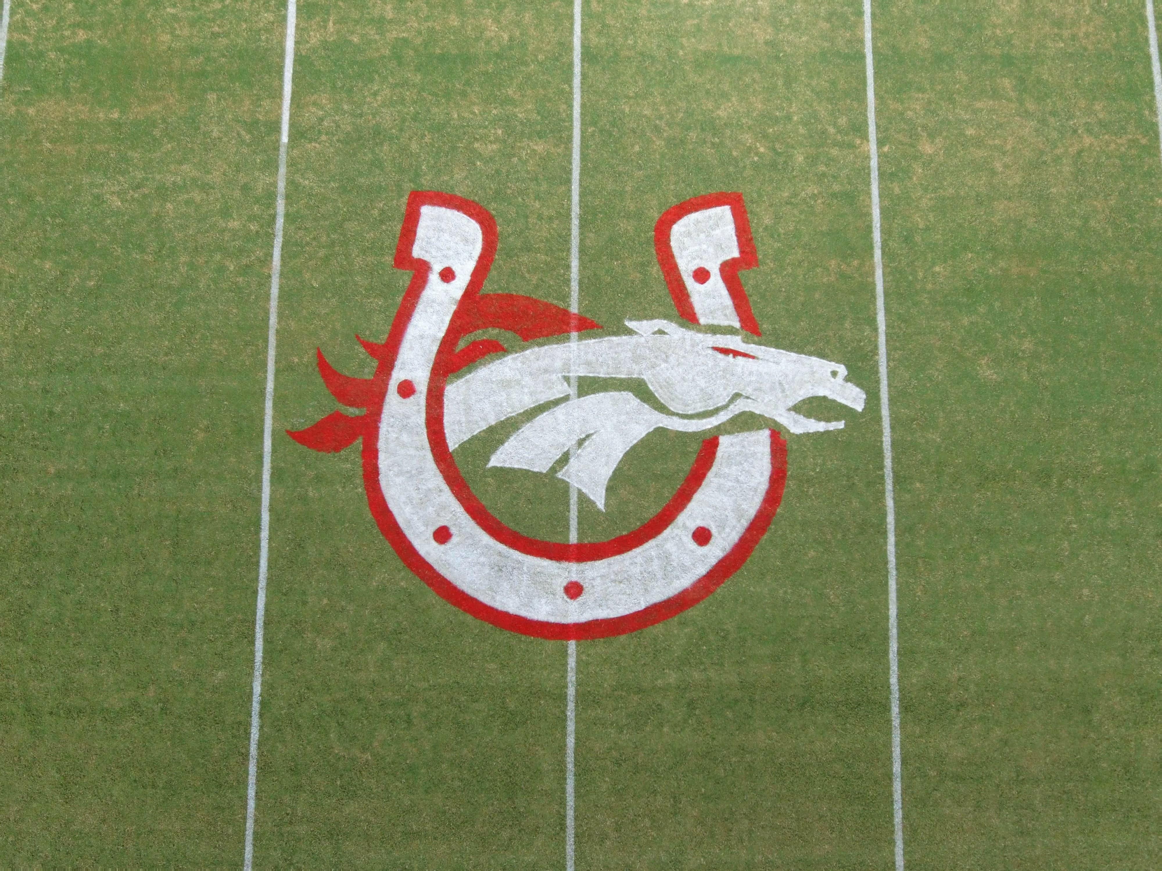 Football Midfield Logo Stencil 