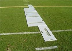 Hash mark stencil